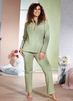 Loungewear met opstaande kraag 