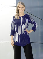 Shirt met contrastprint 