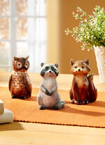 Handbeschilderde bosdieren, set van 3 