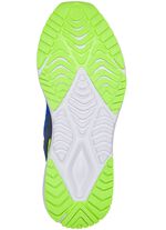 Sabot gemaakt van textielmateriaal met synthetische passementen BLAUW-CITROEN