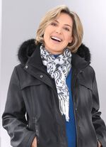 Sjaal met paisley- en hartmotieven 