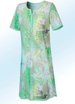 Nachtjapon, knielengte met knoopsluiting 