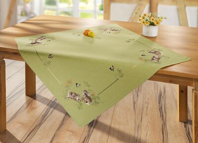 Tafel- en kamerdecoratie met hazenmotieven 