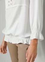 Slip-on blouse met ruches 