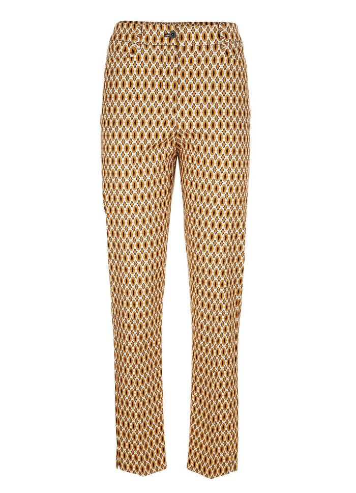 Broek met felgekleurde print 