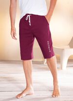 Bermuda met brede tailleband in 4 kleuren BORDEAUX