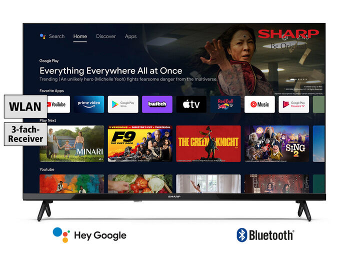 Sharp 32FH2EA frameloze HD Ready LED Android TV 