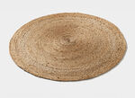 Handgeweven tapijten van 100% jute BEIGE