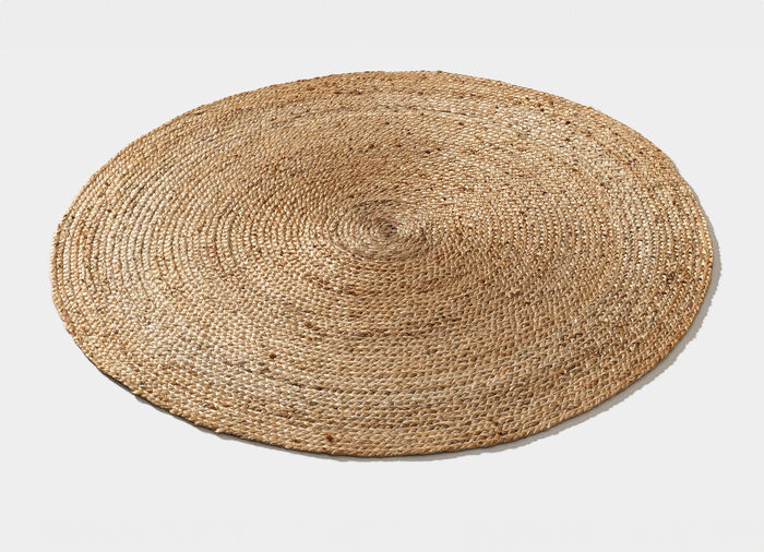 Handgeweven tapijten van 100% jute BEIGE