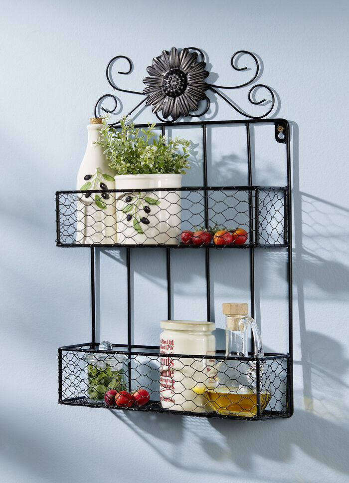 Keukenhangplank van metaal in antiek design 