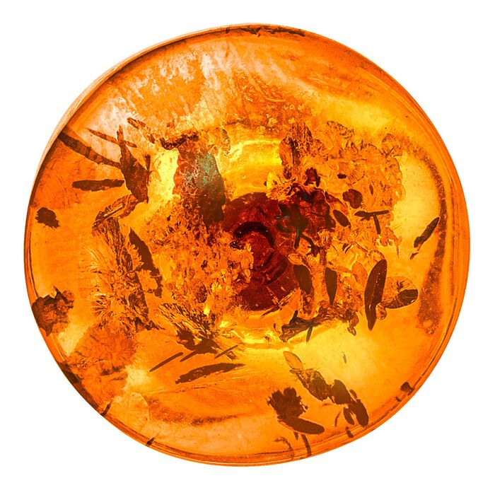 Unieke artikelen: Oorknopjes met echte, cognackleurige amber 