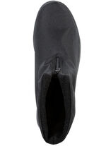 Enkellaarsjes met ritssluiting aan de voorkant ZWART