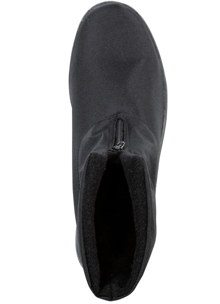 Enkellaarsjes met ritssluiting aan de voorkant ZWART