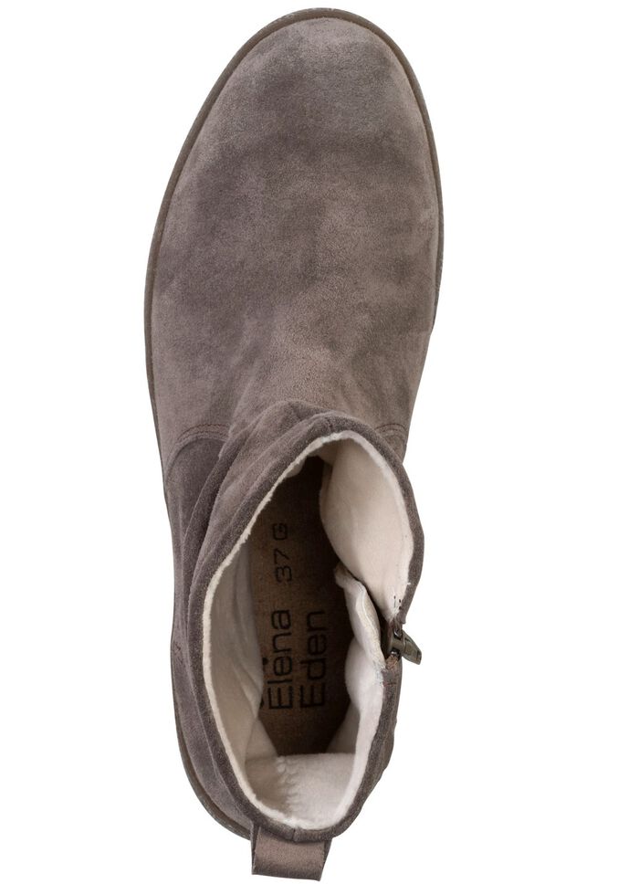 ELENA EDEN enkellaarzen gemaakt van zacht su&egrave;de MODDER