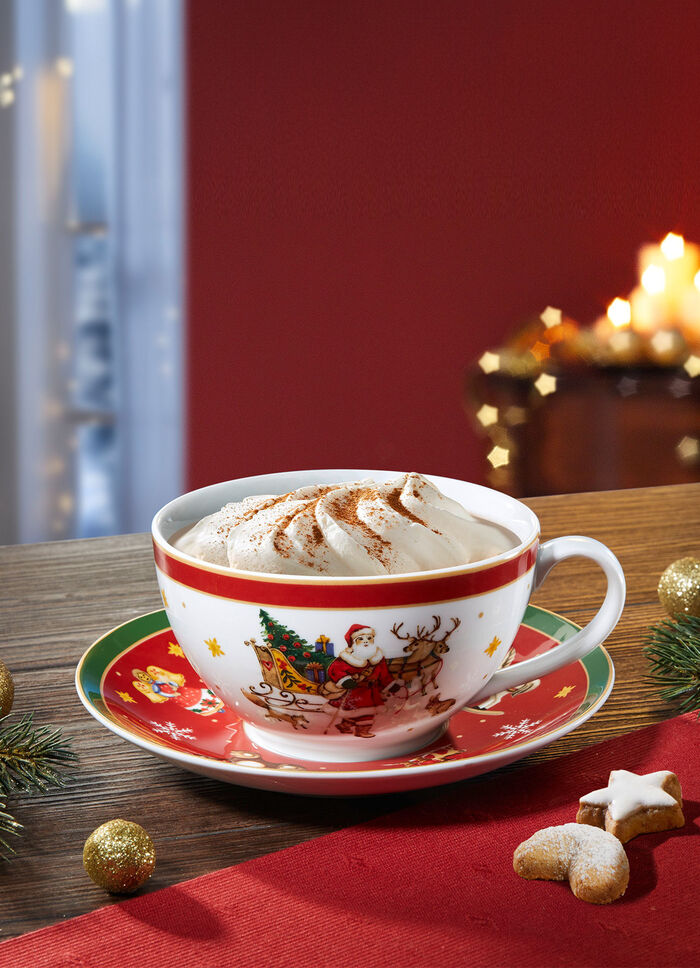 Jumbo beker van hoogwaardig porselein, 2 stuks 