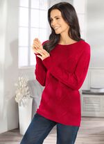 Trui van scheerwol ROOD