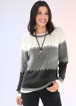 Trui met parelkwastje GRAFIETGRIJS