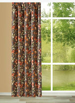 Overgordijn met bladmotieven 