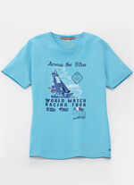 Shirt van “Milano Italy” in 4 kleuren TURKOOIS