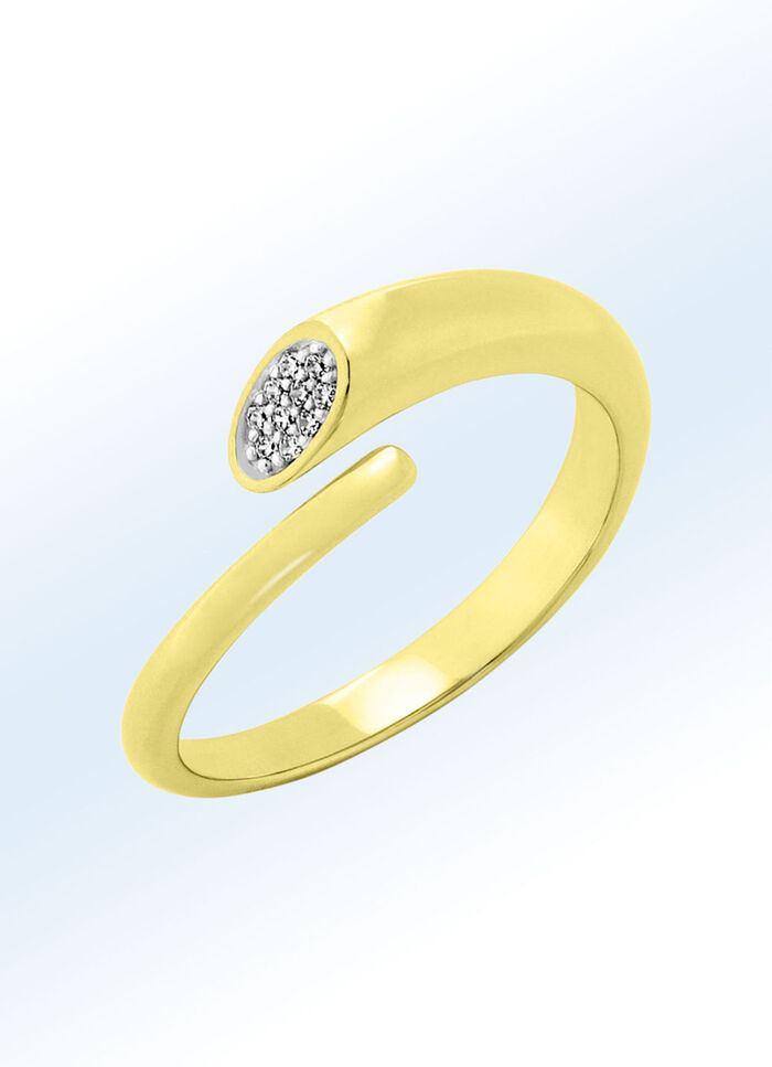 Damesring met briljanten 