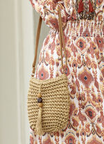 Zomertas, dames, met verstelbare schouderband NATURBRAUN