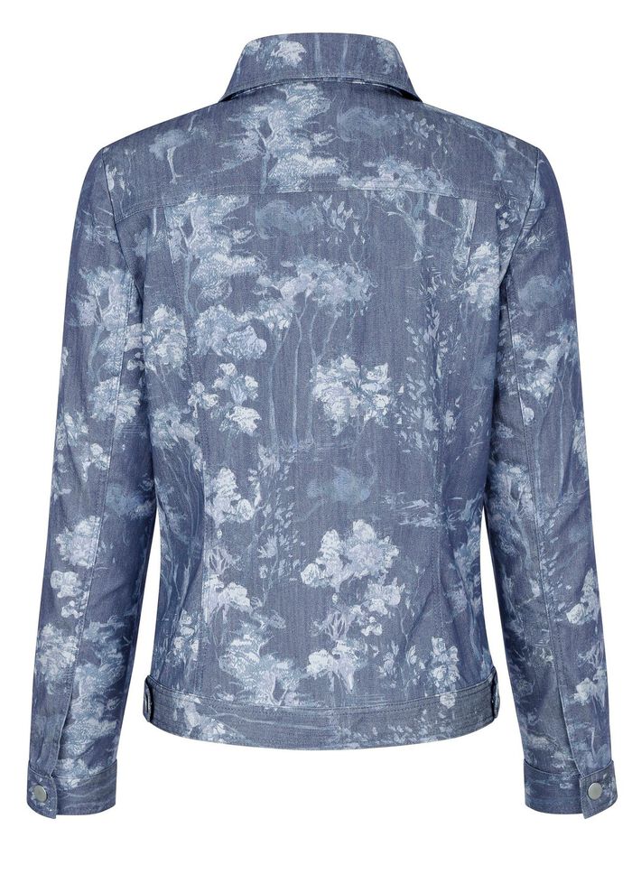 Denim jasje met knoopsluiting 