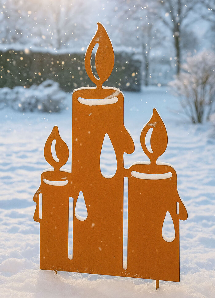 Tuinpaal in roestlook 