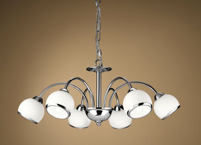 Led-verlichting met frame van gelakt ijzer CHROOM