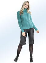 Bermuda van zacht imitatie-nappaleer 