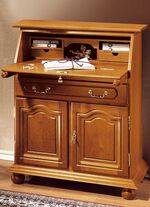 Schrijfmeubel met echt houten tafelblad 