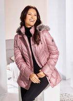 Jas met ritssluiting bij de zijsplitten ROZENKWARTS