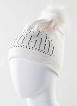 Stijlvolle dameshoed met glittersteentjes 