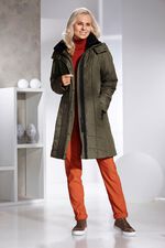 Korte jas met hoog draagcomfort LODEN GROEN