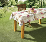 Tafelzeilset met bloemenmotieven 