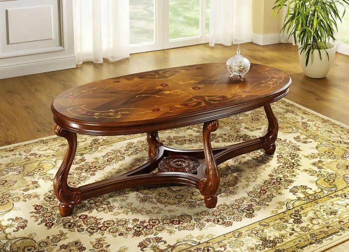 Salontafel met inlegwerk 