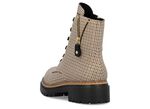 Rieker, trendy dames enkellaarsjes, winterschoenen, met rits BEIGE-ZWART