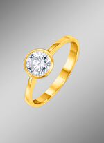 Betoverende damesring met briljant 