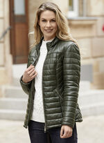 Kort leren jack van &ldquo;Cabrini&rdquo; 