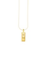 Graveerbare gouden staafhanger 