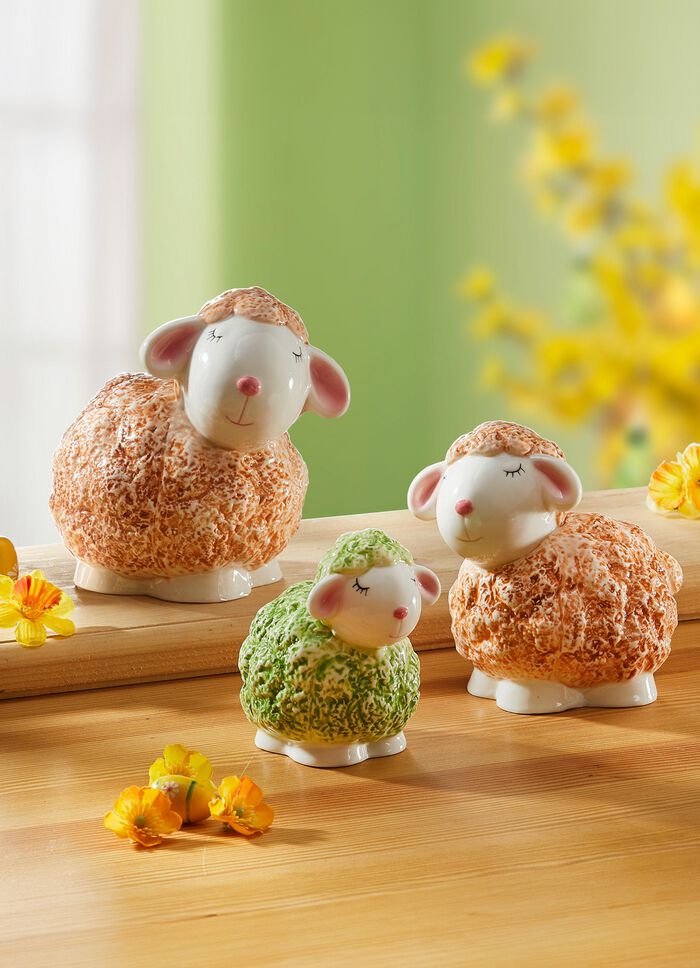 Schaapjes van keramiek, set van 3 