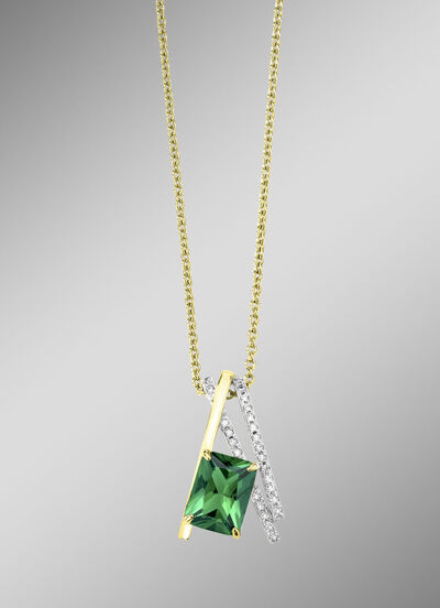 Vergulde hanger met ankerketting 