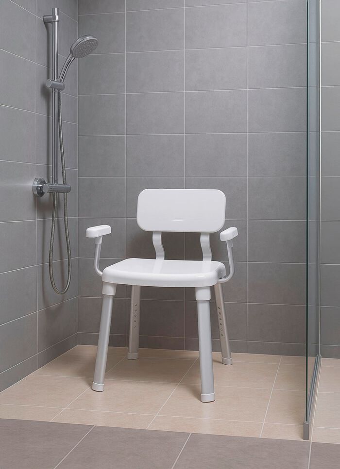 Douche- en badstoel voor veilig douchen en baden 