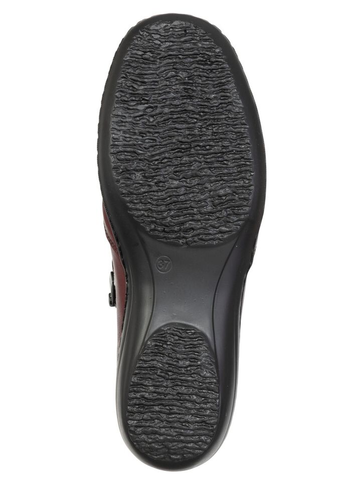 ELENA EDEN, comfortabele dameslaarzen, breedte H, met uitneembaar voetbed BORDEAUX-ZWART