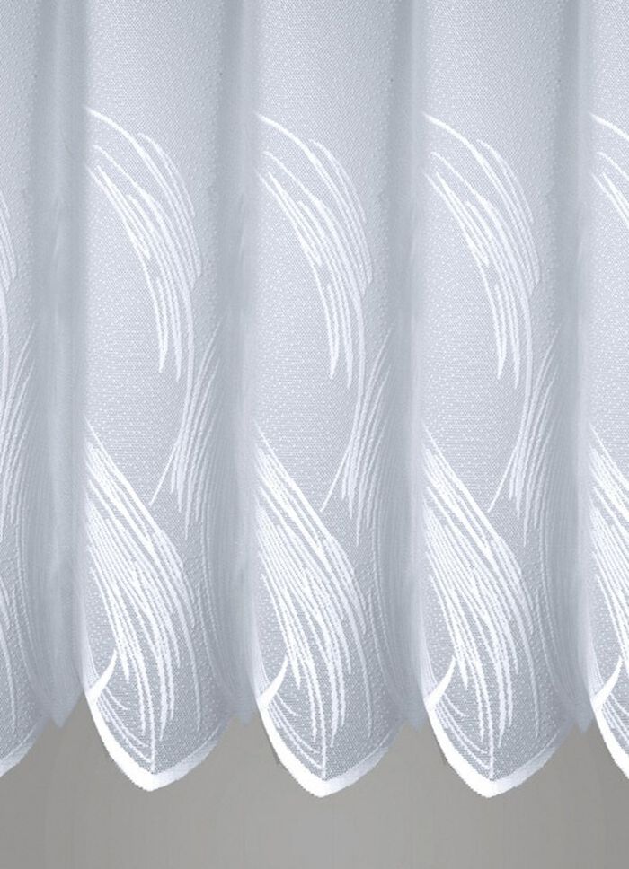 Glasgordijn &lsquo;Gr&auml;ser &lsquo;, gegolfde zoom 