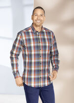 King's Road overhemd met button-down kraag TERRACOTTA