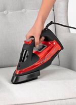 Permanent stoomstrijkijzer met 3-kamersysteem ROOD