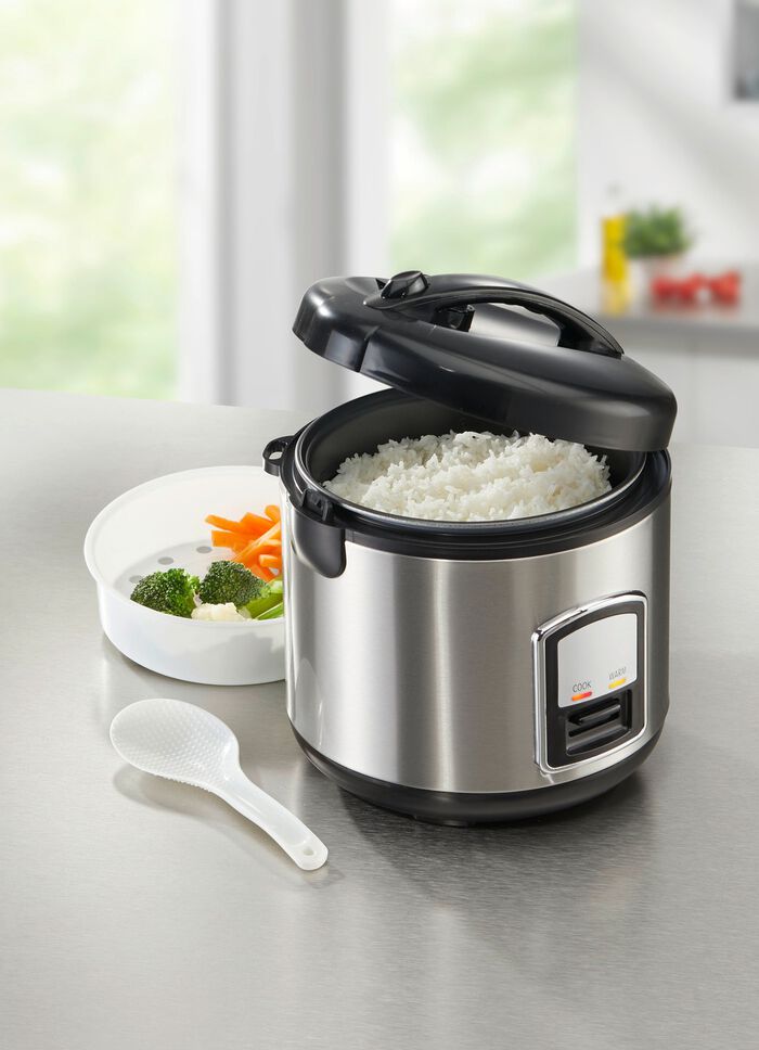 2-in-1 rijstkoker met praktische stoomfunctie 