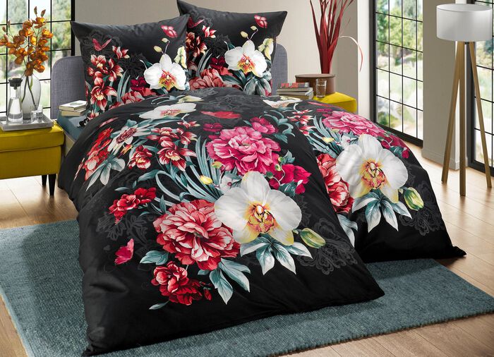 Kaeppel beddengoedset met ritssluiting ZWART