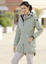 Functionele korte jas met vaste capuchon LINDGRÜN