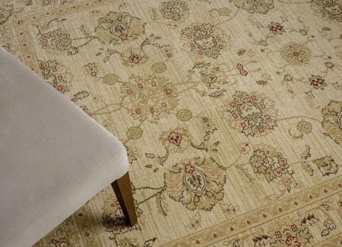 Brug en tapijten met oosterse uitstraling CREME